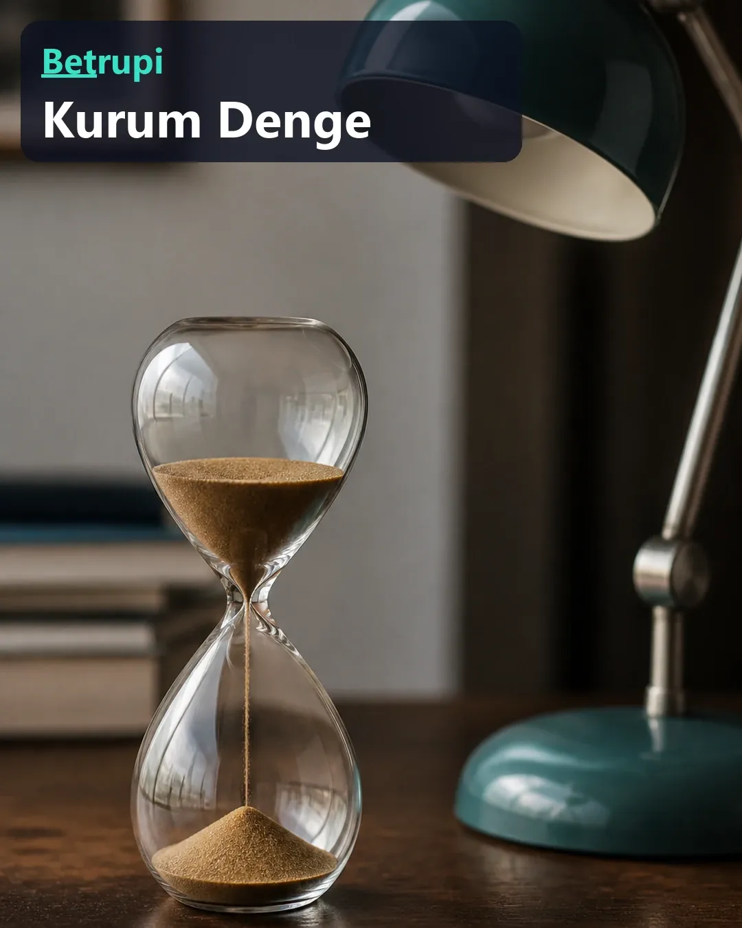 Masa üstünde duran kum saati