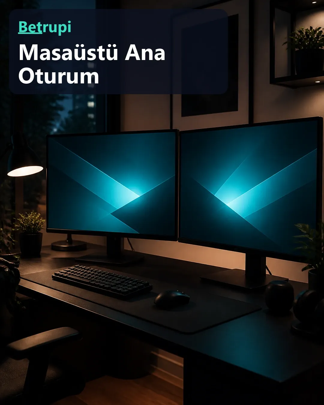 Masaüstünde kurulmuş akşam oturumu