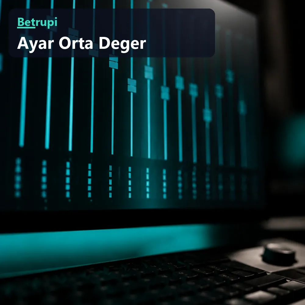 Orta değerde bırakılmış ayar çubukları