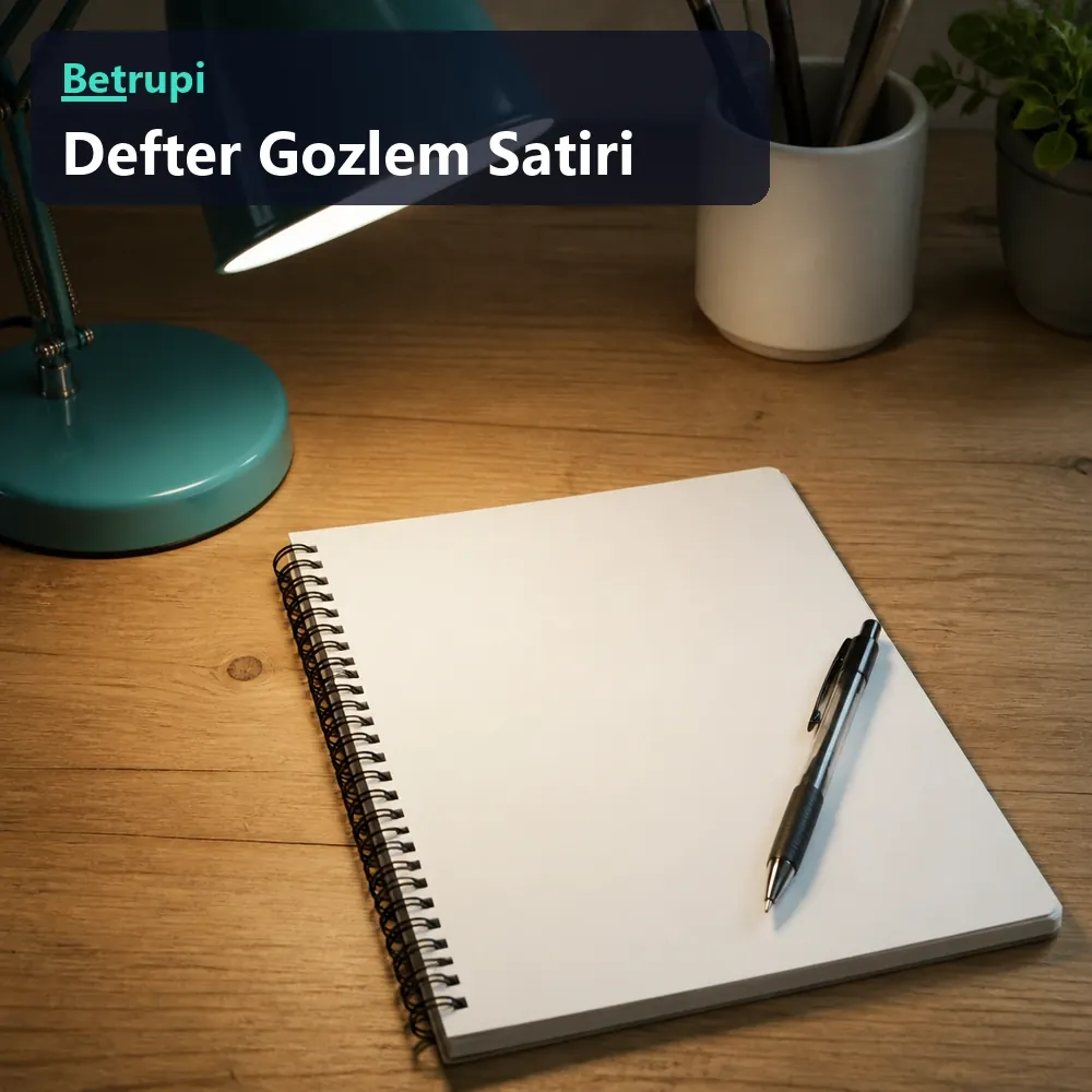 Elle yazılmış tek satırlık not